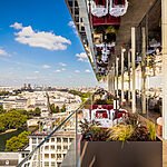 New Paris Hotel So/ Paris rooftop bar with stunning views